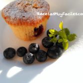 Foto receta fácil de muffins de arándanos