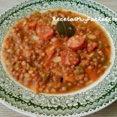 Foto receta lentejas con chorizo